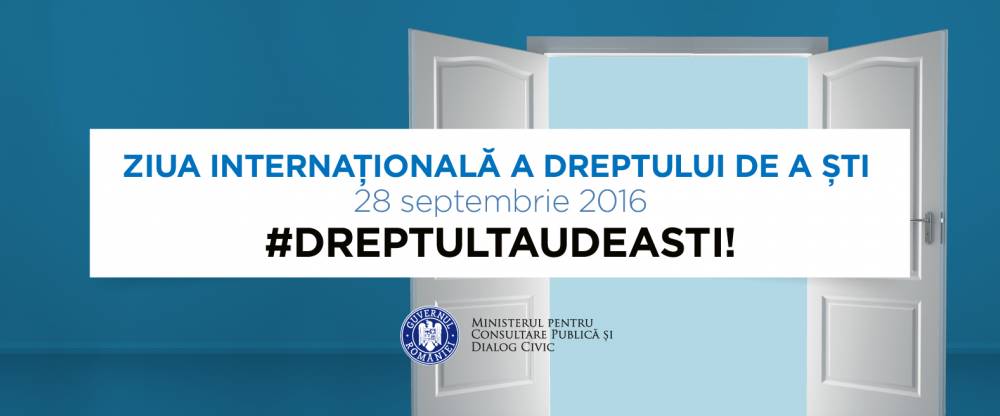 MCPDC a lansat campania de informare „Dreptul tău de a ști!”